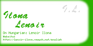 ilona lenoir business card